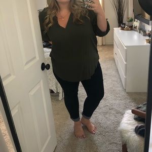 Olive Green Blouse
